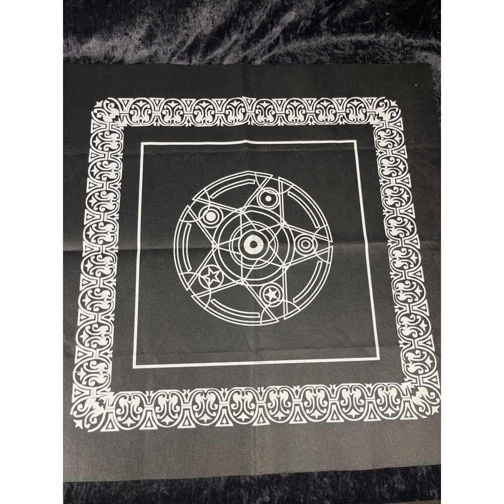 Black Tarot Cloth/Crystal Grid